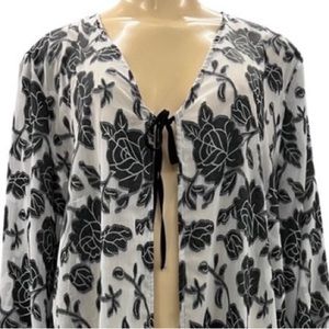NWT $89 Slim Factor by Investments Cover up Cardigan.